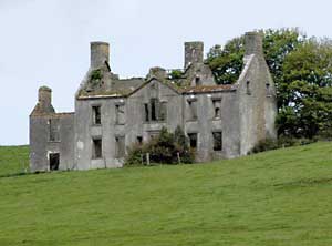 An ancient ruin of a once lovely country house